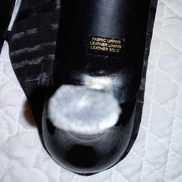 ANN TAYLOR MULE PUMPS HEELS POINTED-TOE, BLACK SIZE 7M - Picture 8 of 16